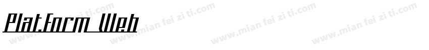 Platform Web字体转换